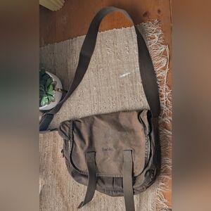 Barbour waxed canvas  messenger bag
